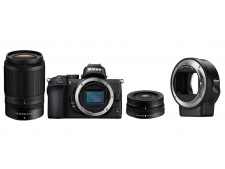 Nikon Z50 + 16-50 VR / 50-250 VR + FTZ adaptér
